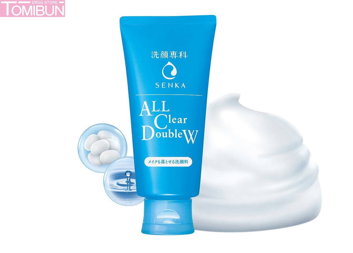 SỮA RỬA MẶT TẨY TRANG 2 TRONG 1 SENKA  ALL CLEAR DOUBLE WASH 120G